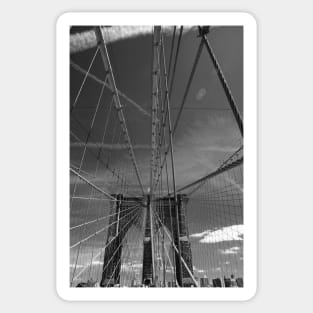 Brooklyn Bridge Abstract Sticker